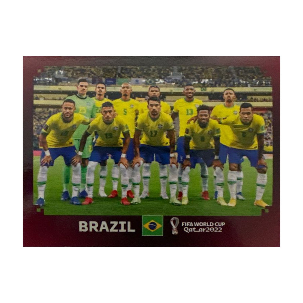Panini FIFA WM 2022 Oryx - BRA 1 - Team Photo - Brazil – Vorderseite