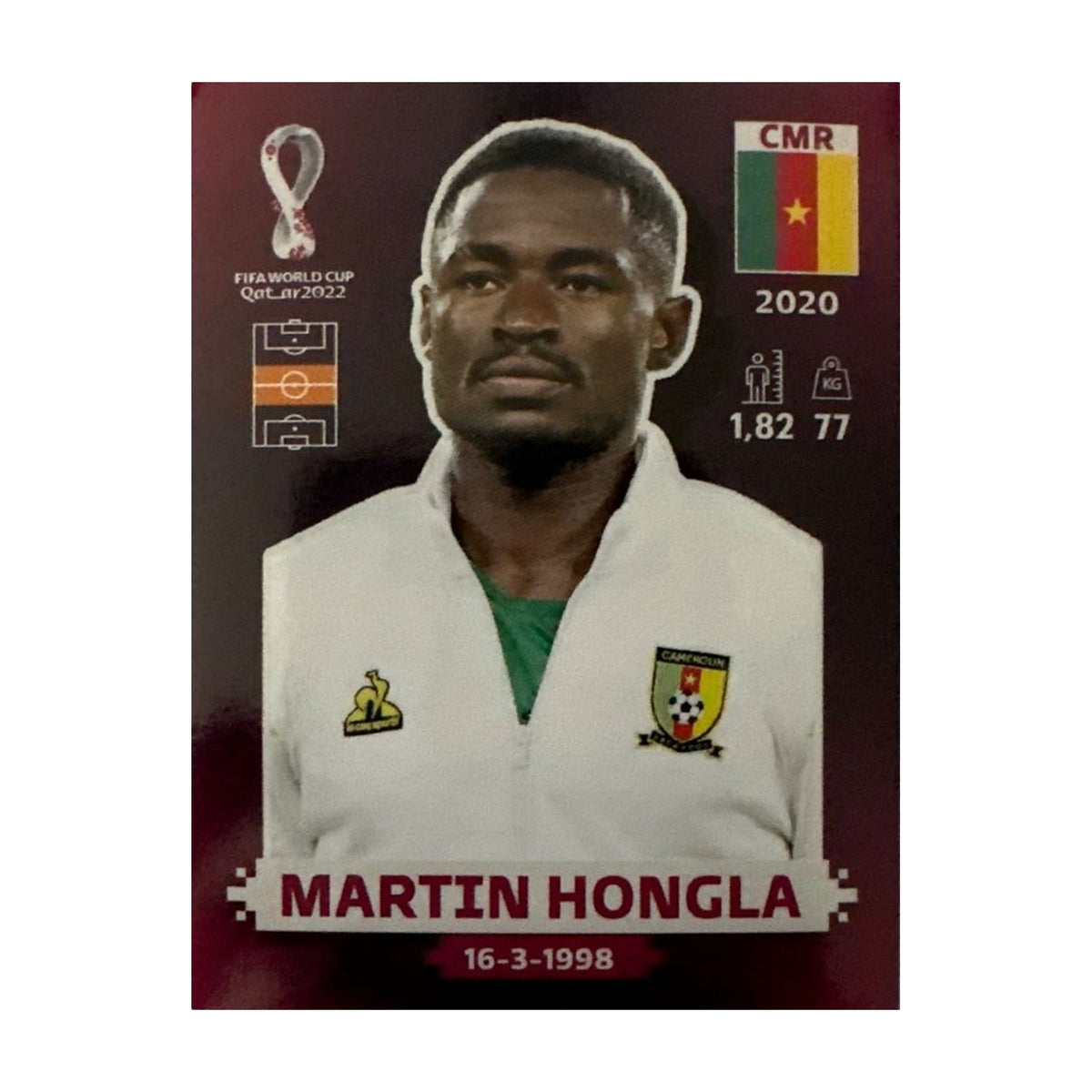 Panini FIFA WM 2022 Oryx - CMR 11 - Martin Hongla – Vorderseite