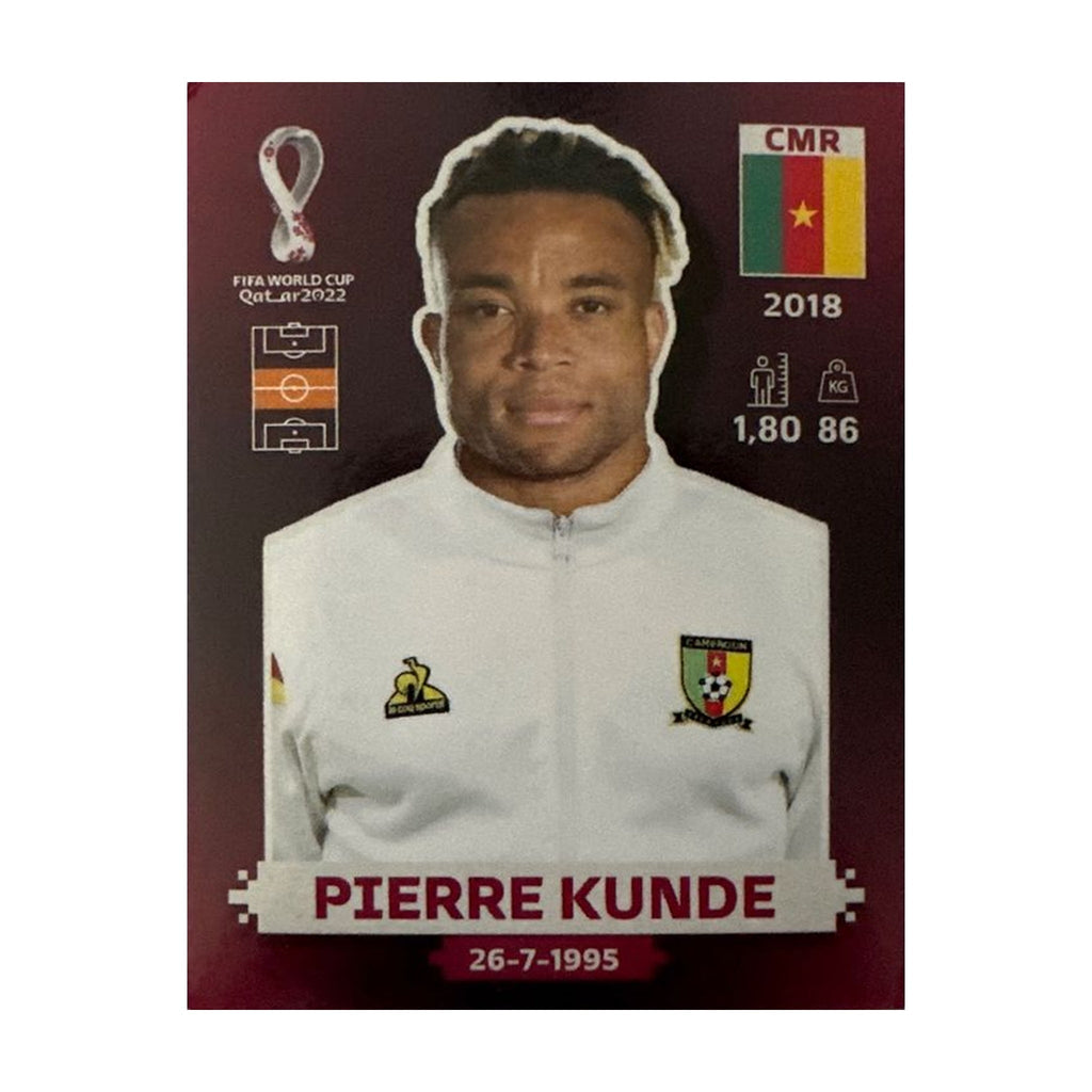 Panini FIFA WM 2022 Oryx - CMR 12 - Pierre Kunde – Vorderseite