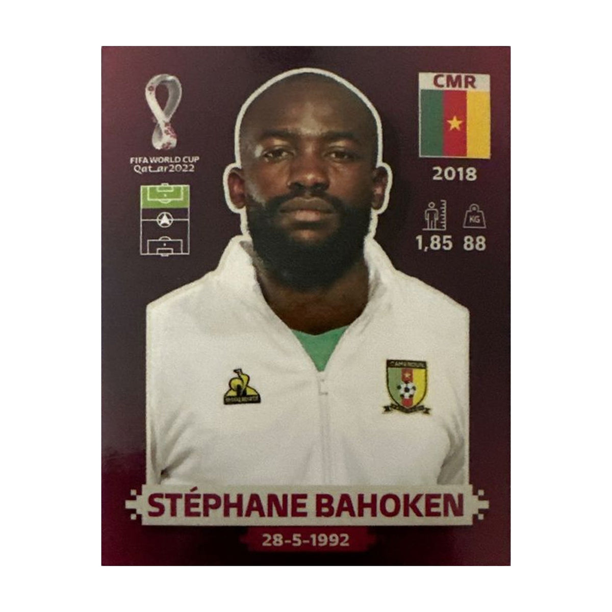 Panini FIFA WM 2022 Oryx - CMR 17 - Stéphane Bahoken – Vorderseite