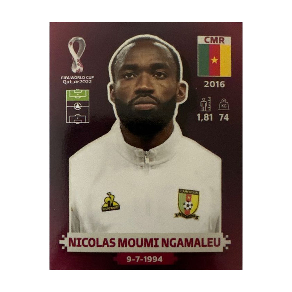 Panini FIFA WM 2022 Oryx - CMR 19 - Nicolas Moumi Ngamaleu – Vorderseite