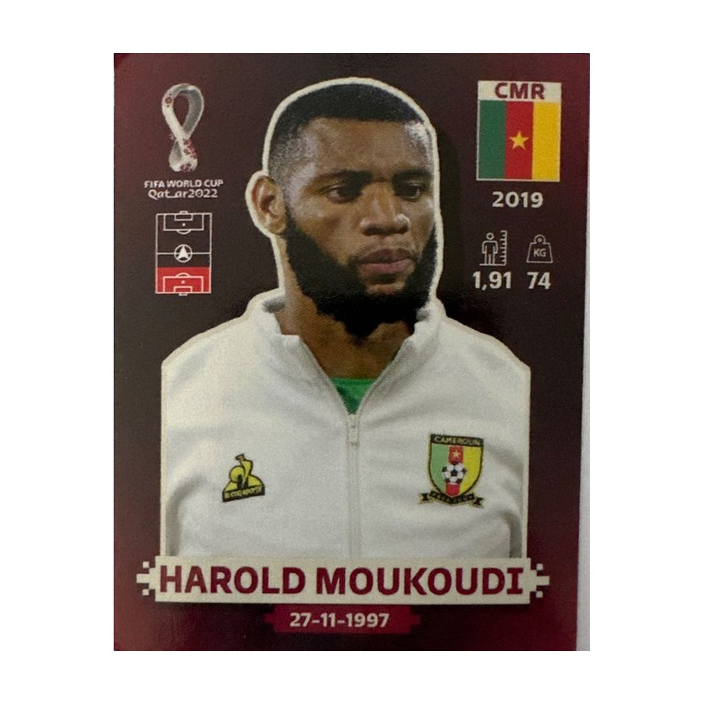 Panini FIFA WM 2022 Oryx - CMR 8 - Harold Moukoudi – Vorderseite