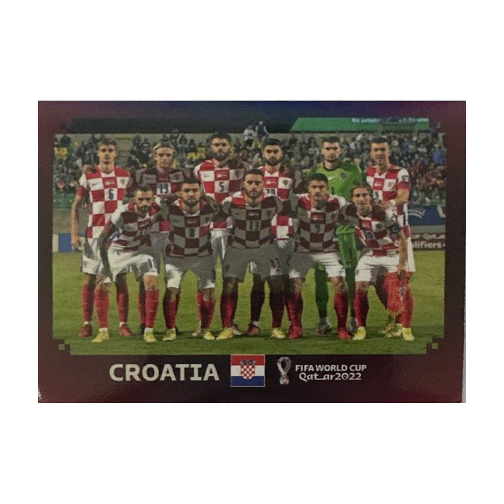 Panini FIFA WM 2022 Oryx - CRO 1 - Team Photo - Croatia – Vorderseite