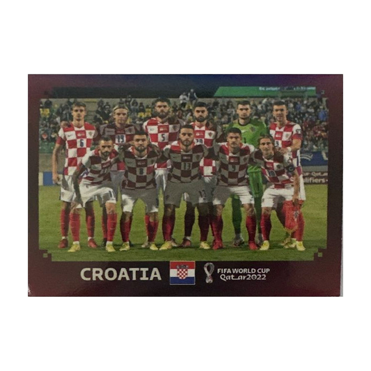 Panini FIFA WM 2022 Oryx - CRO 1 - Team Photo - Croatia – Vorderseite