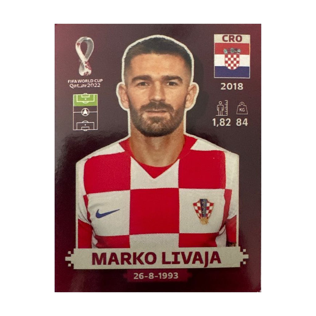 Panini FIFA WM 2022 Oryx - CRO 19 - Marko Livaja – Vorderseite