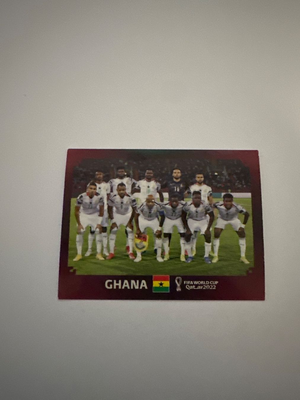 Panini FIFA WM 2022 Oryx - GHA 1 - Team Photo - Ghana – Original-Zustandsfoto Vorderseite
