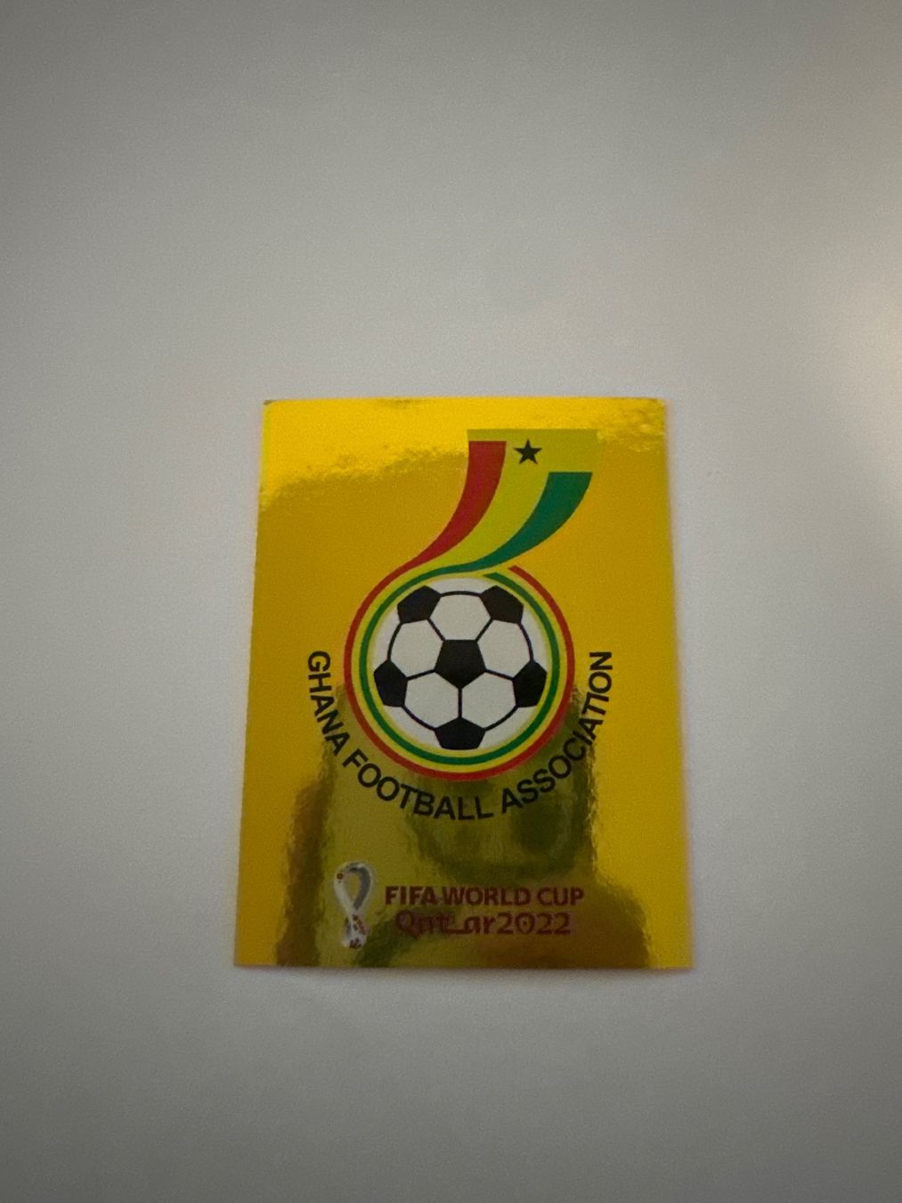 Panini FIFA WM 2022 Oryx - GHA 2 - Team Logo - Ghana – Original-Zustandsfoto Vorderseite