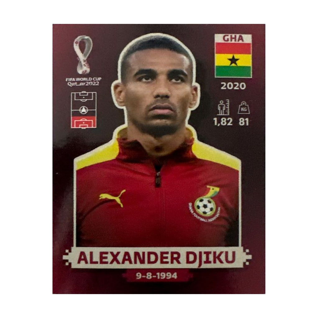 Panini FIFA WM 2022 Oryx - GHA 7 - Alexander Djiku – Vorderseite