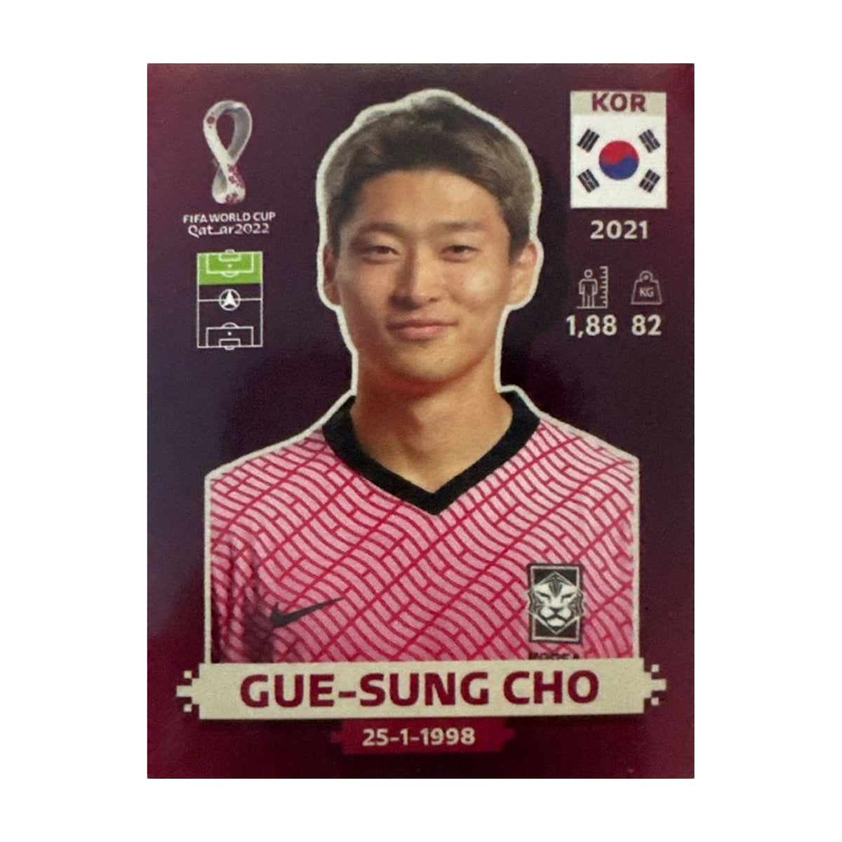 Panini FIFA WM 2022 Oryx - KOR 15 - Gue-sung Cho – Vorderseite