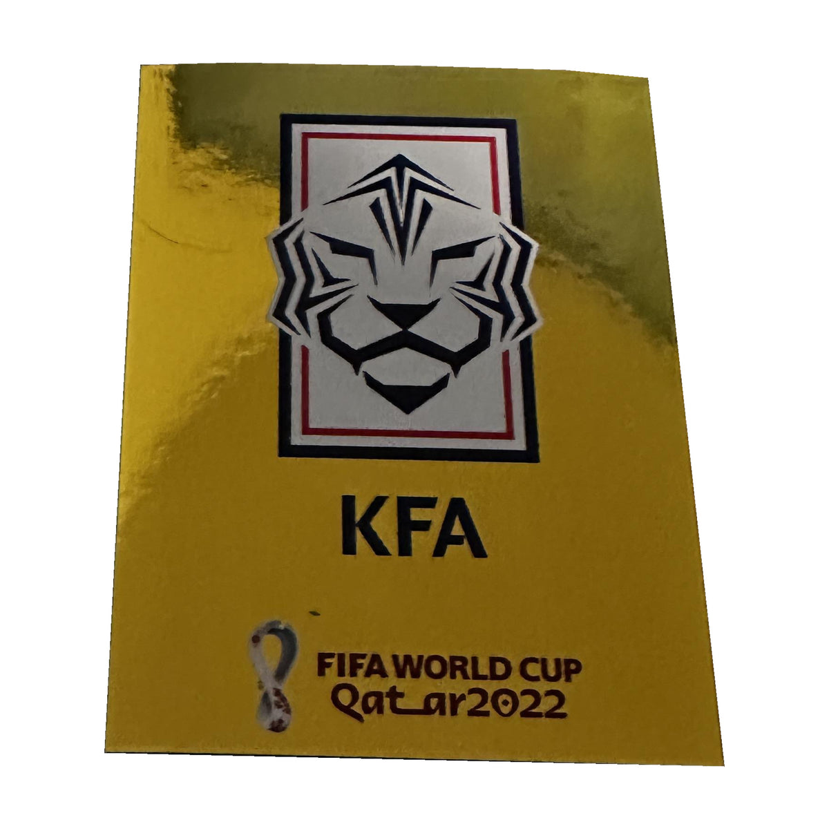 Panini WM 2022 Oryx KOR 2 – Teamlogo Südkorea, Vorderseite