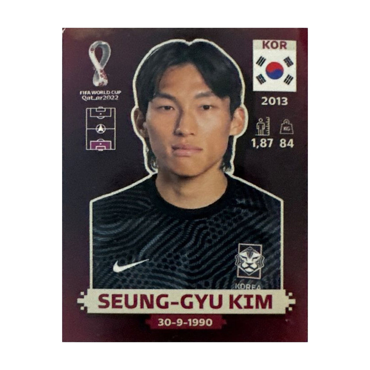 Panini FIFA WM 2022 Oryx - KOR 3 - Seung-gyu Kim – Vorderseite