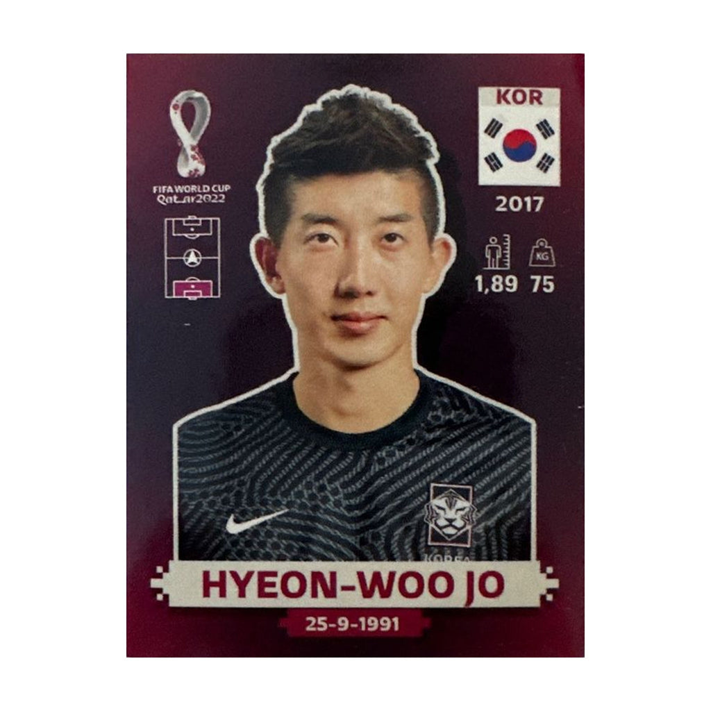 Panini FIFA WM 2022 Oryx - KOR 4 - Hyeon-woo Jo – Vorderseite