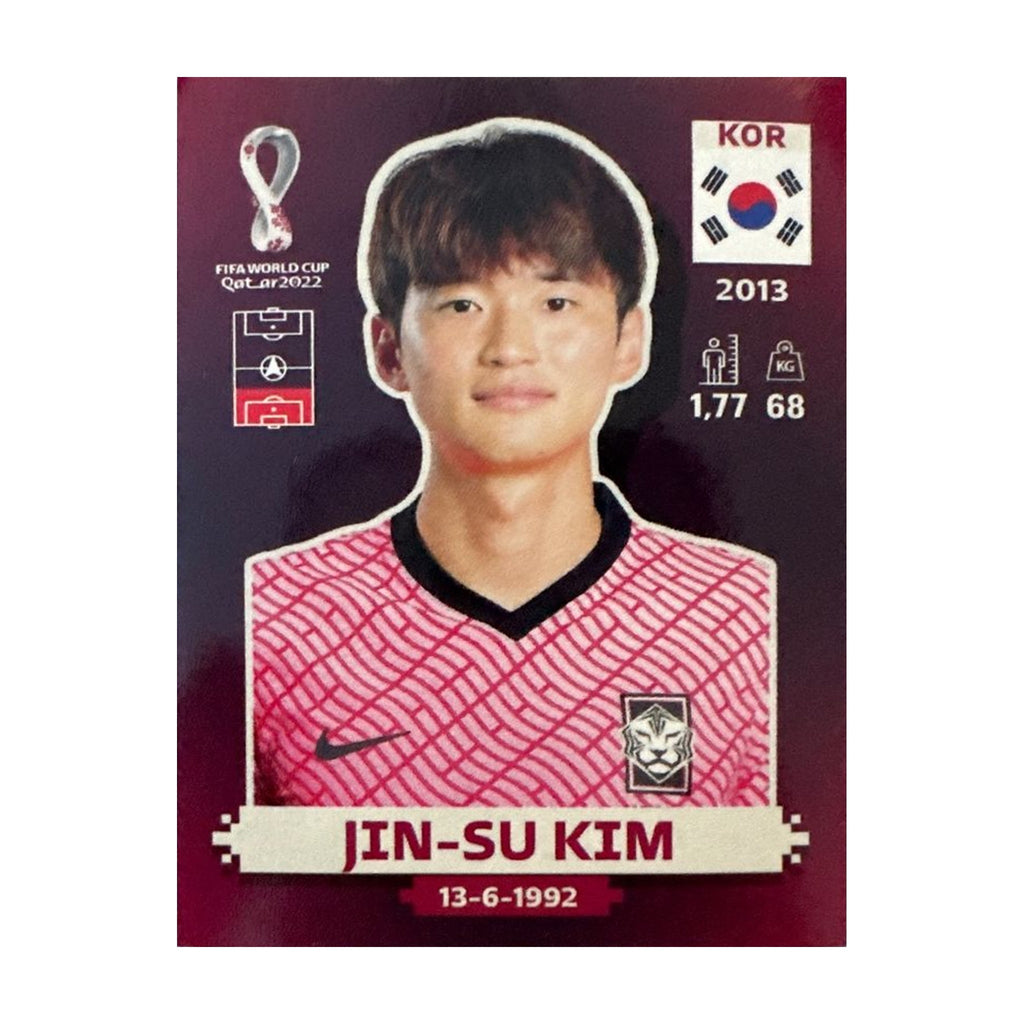 Panini FIFA WM 2022 Oryx - KOR 9 - Jin-su Kim – Vorderseite