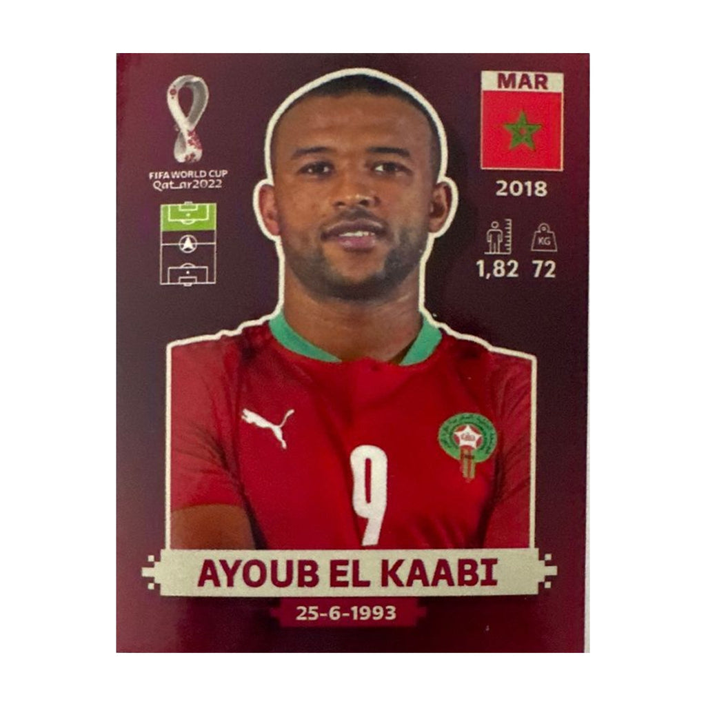 Panini FIFA WM 2022 Oryx - MAR 16 - Ayoub El Kaabi – Vorderseite