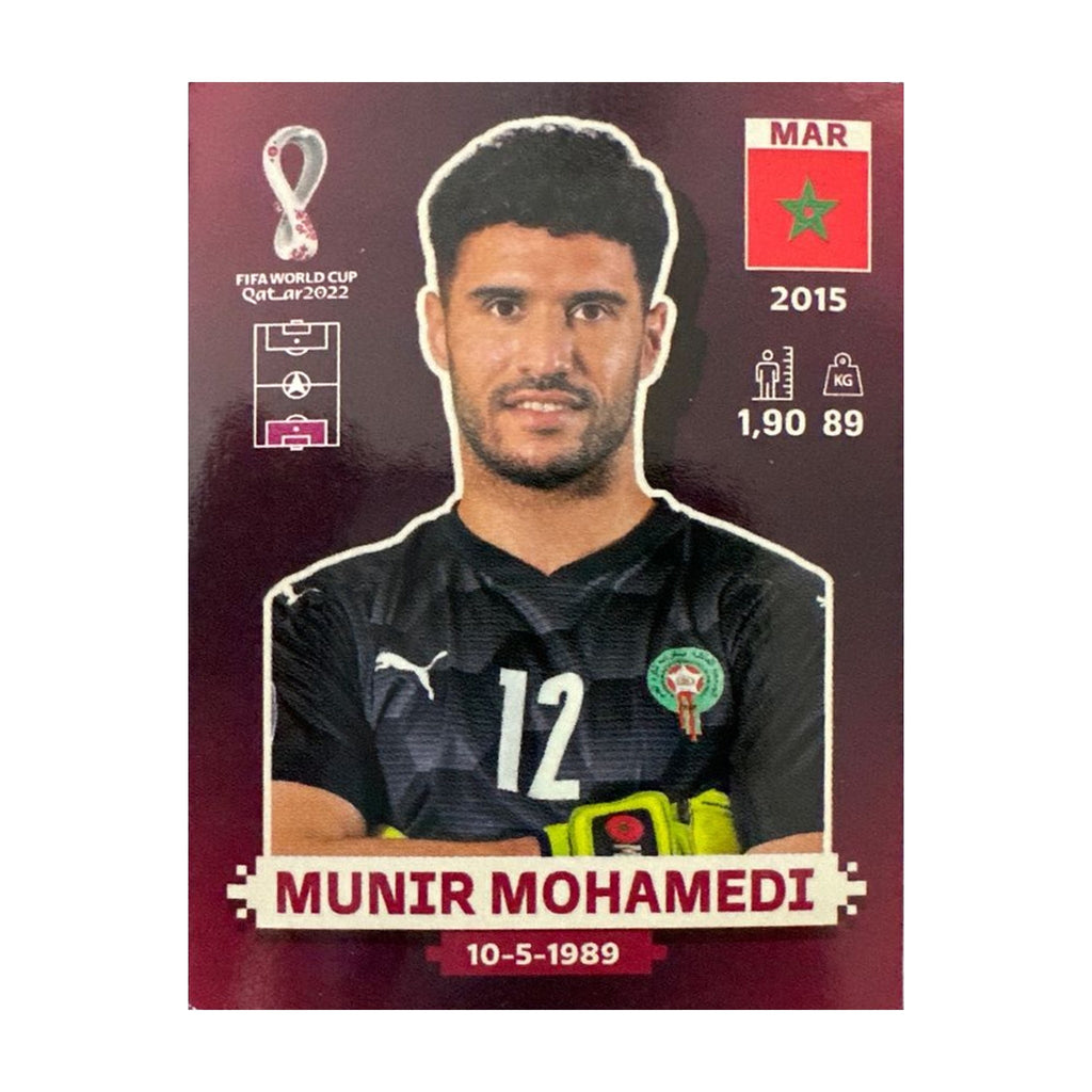 Panini FIFA WM 2022 Oryx - MAR 4 - Munir Mohamedi – Vorderseite