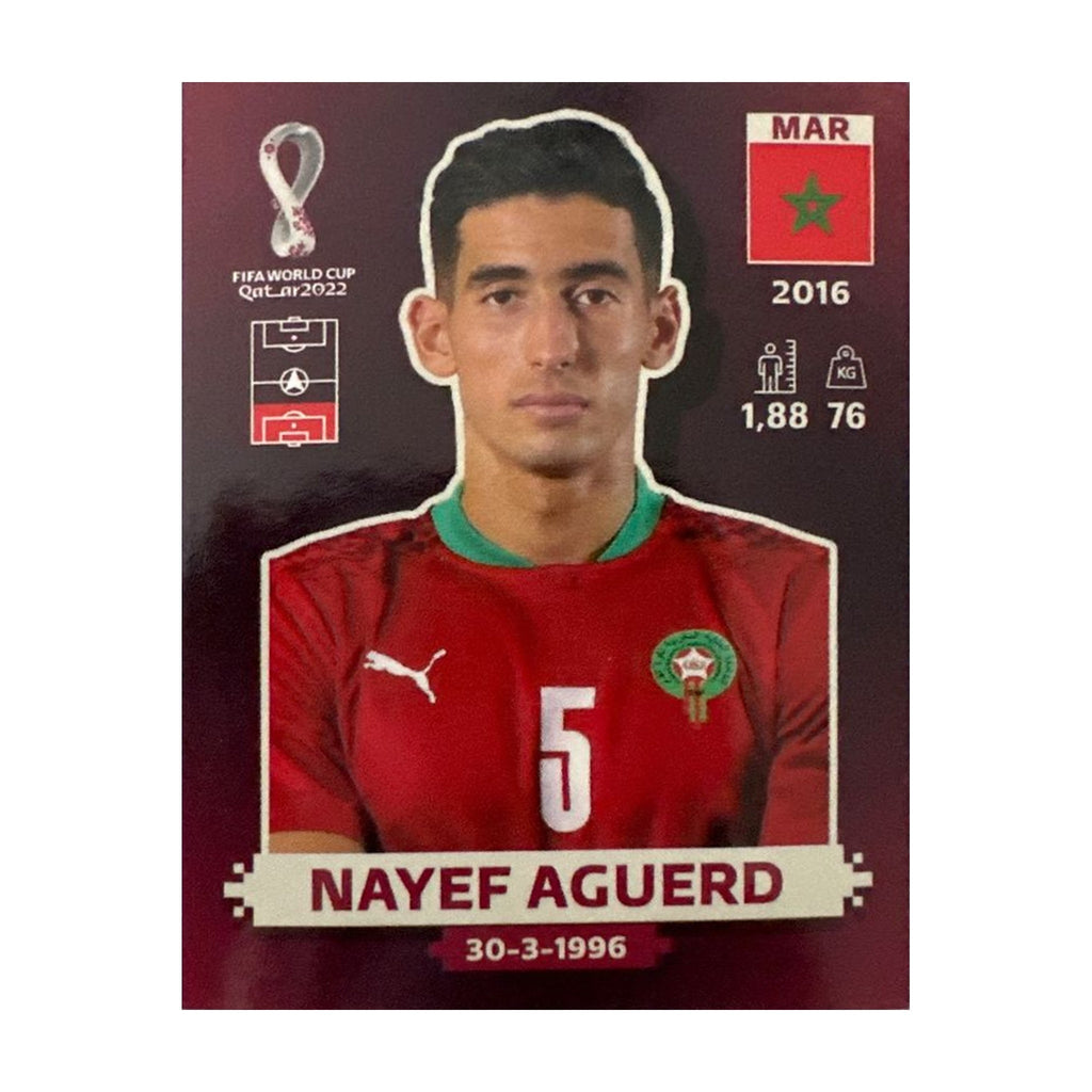 Panini FIFA WM 2022 Oryx - MAR 5 - Nayef Aguerd – Vorderseite