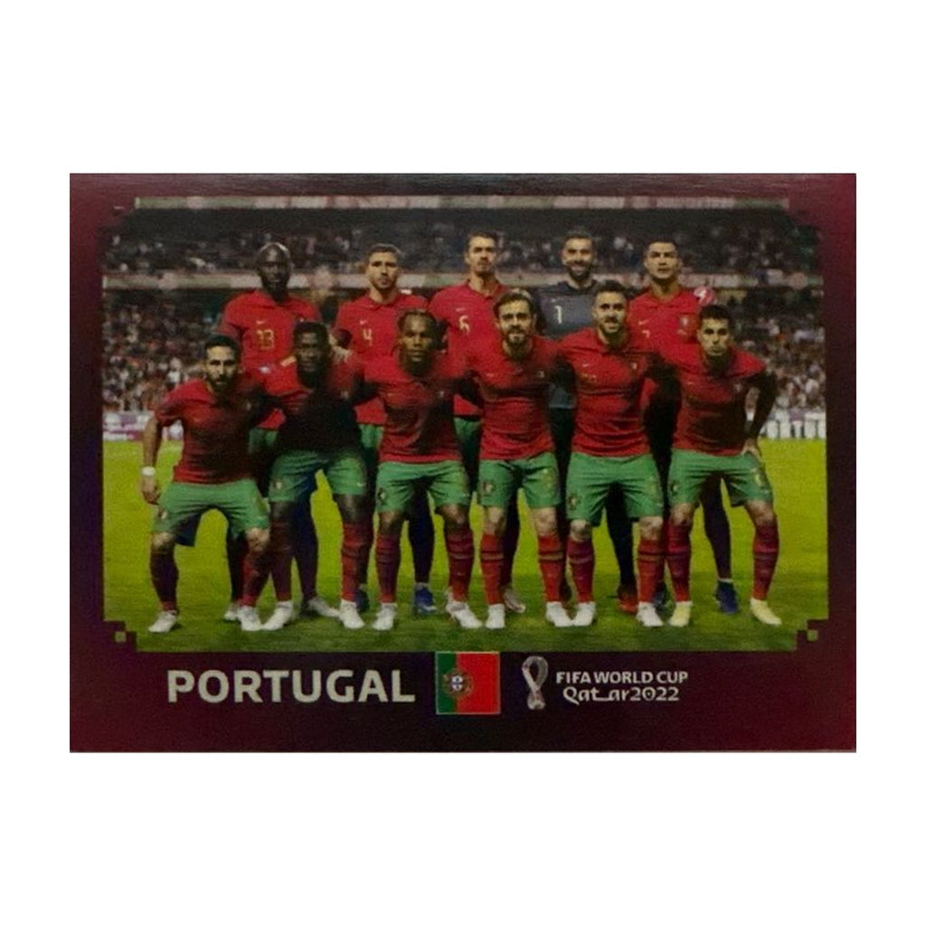 Panini FIFA WM 2022 Oryx - POR 1 - Team Photo - Portugal – Vorderseite