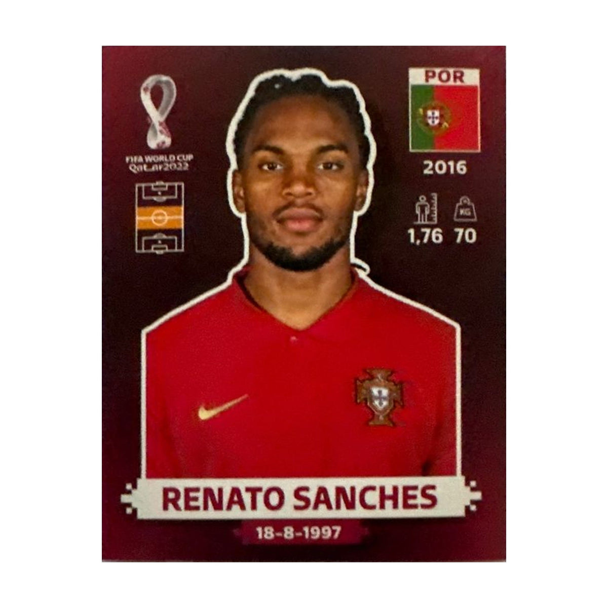 Panini FIFA WM 2022 Oryx - POR 15 - Renato Sanches – Vorderseite