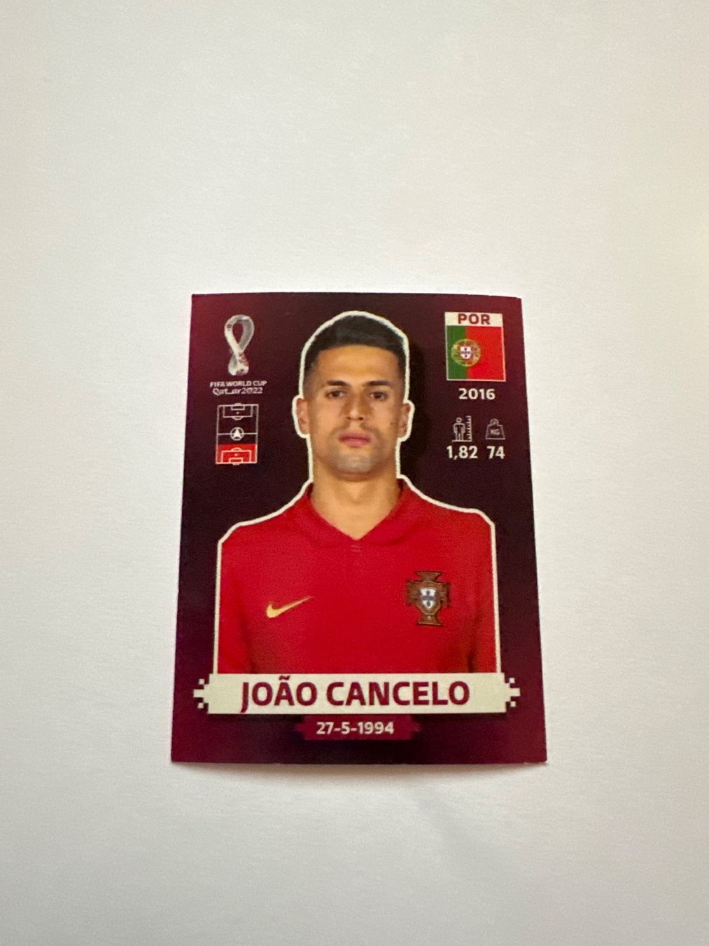 Panini FIFA WM 2022 Oryx - POR 5 - João Cancelo – Original-Zustandsfoto Vorderseite
