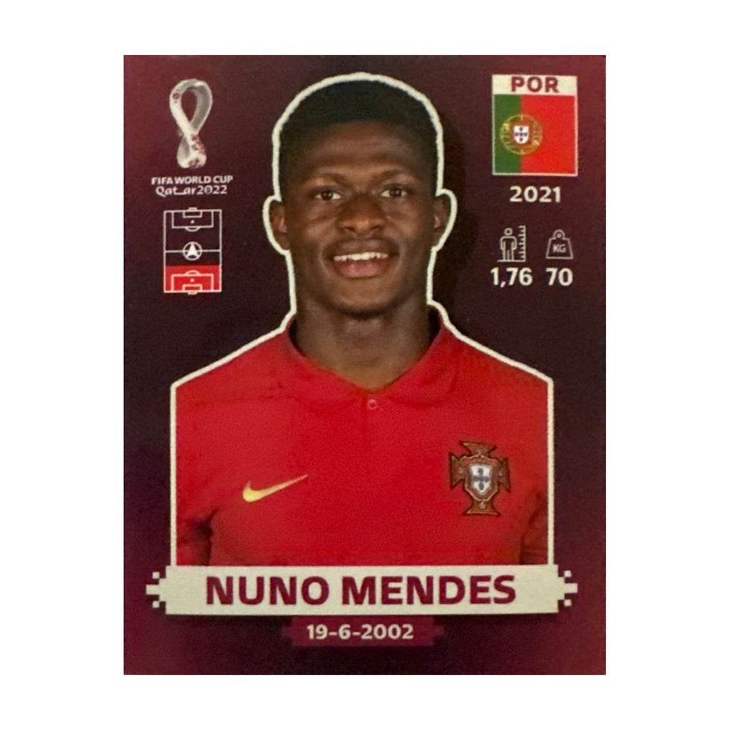 Panini FIFA WM 2022 Oryx - POR 7 - Nuno Mendes – Vorderseite