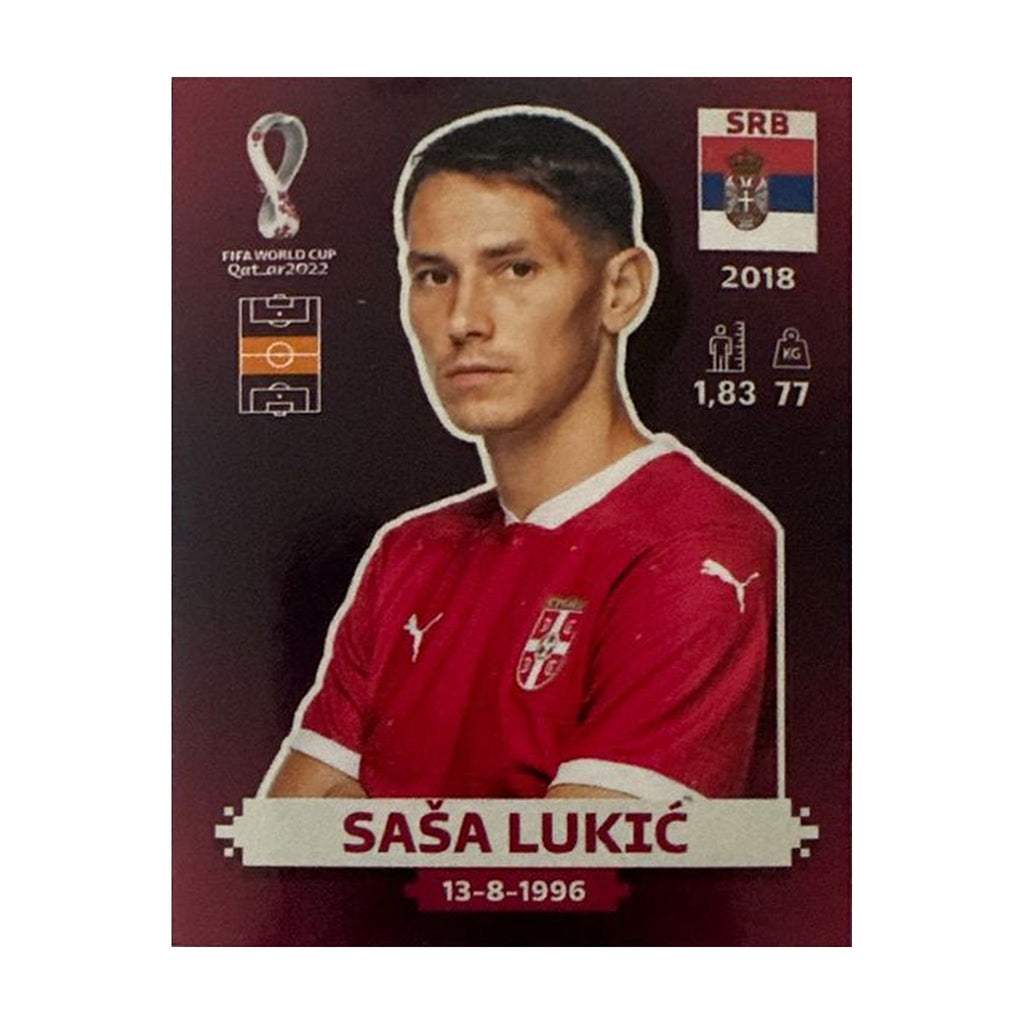 Panini FIFA WM 2022 Oryx - SRB 12 - Saša Lukić – Vorderseite