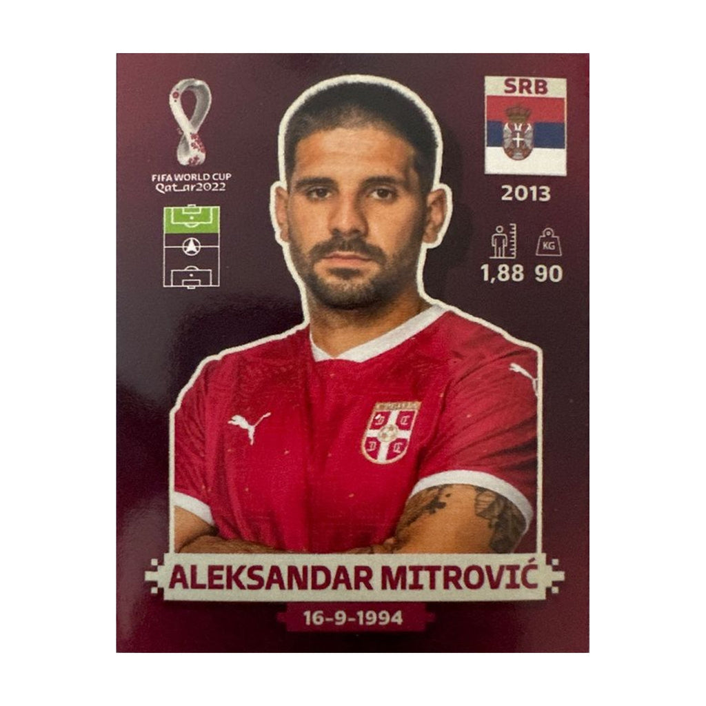 Panini FIFA WM 2022 Oryx - SRB 18 - Aleksandar Mitrović – Vorderseite