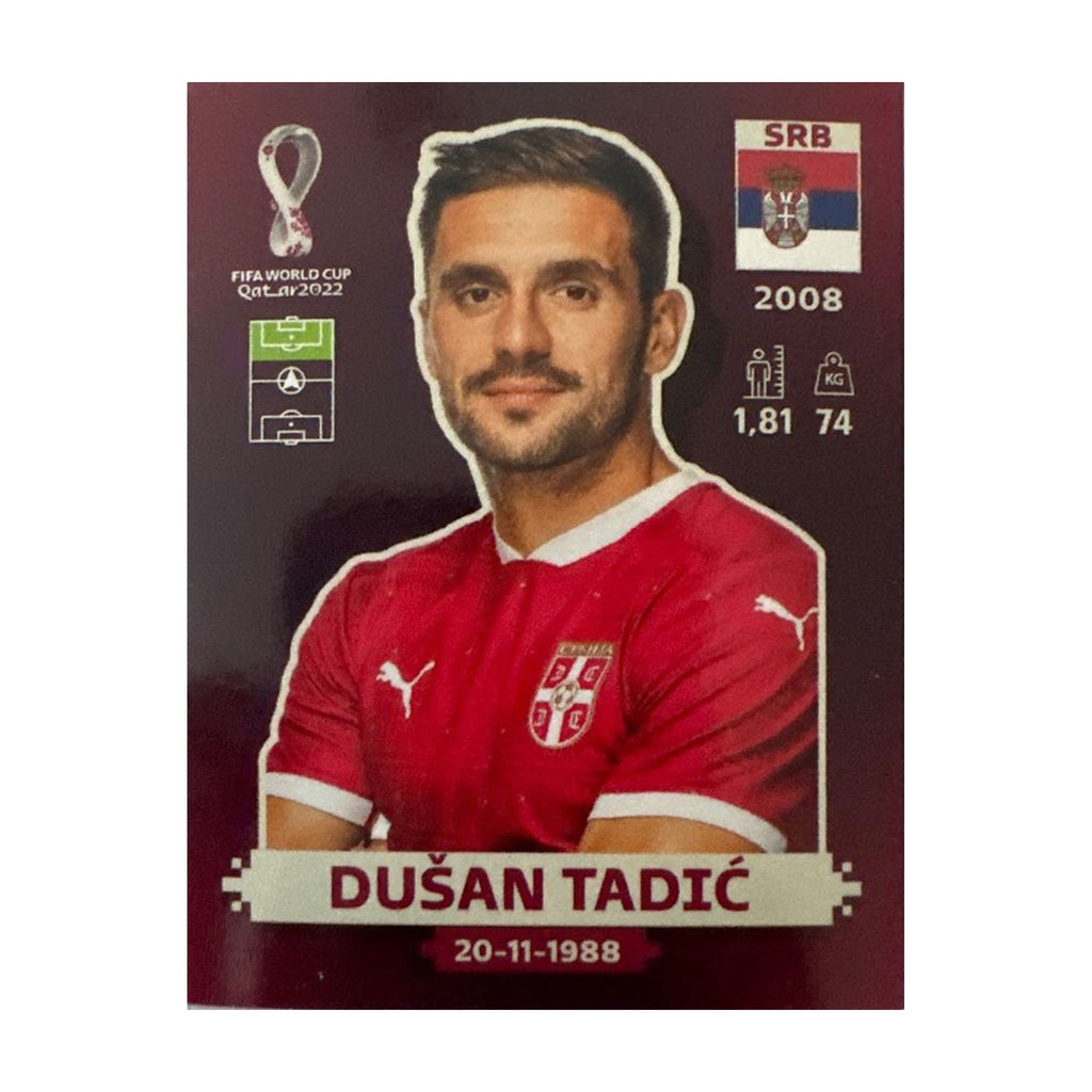 Panini FIFA WM 2022 Oryx - SRB 19 - Dušan Tadić – Vorderseite