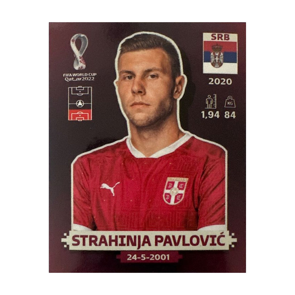 Panini FIFA WM 2022 Oryx - SRB 6 - Strahinja Pavlović – Vorderseite