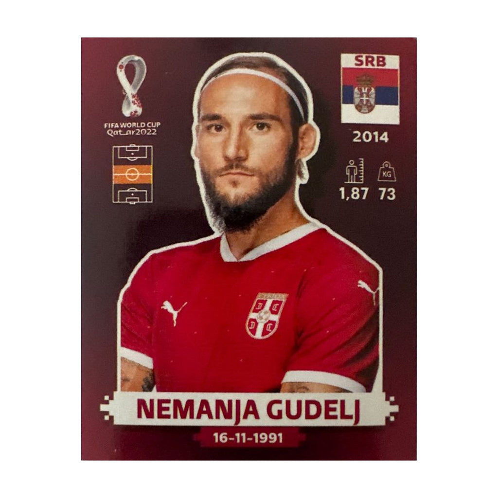 Panini FIFA WM 2022 Oryx - SRB 9 - Nemanja Gudelj – Vorderseite