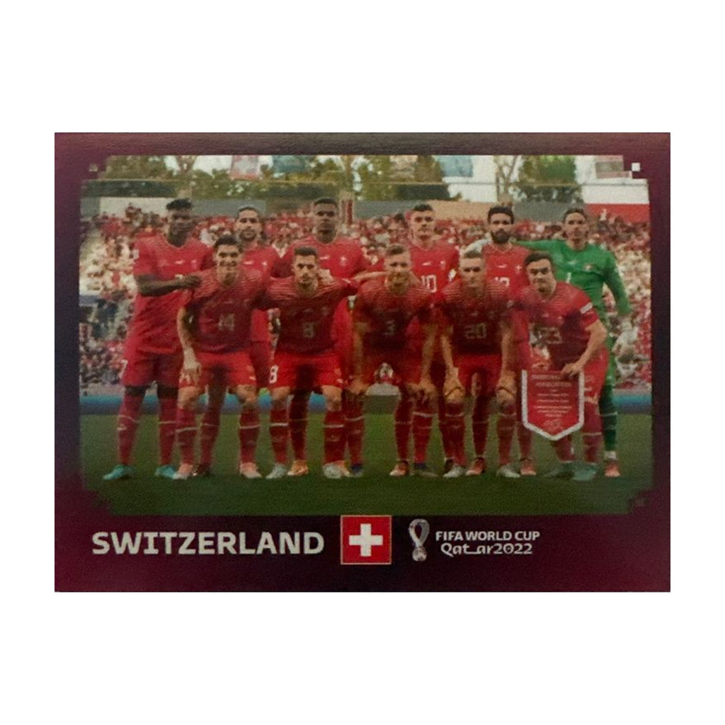 Panini FIFA WM 2022 Oryx - SUI 1 - Team Photo - Switzerland – Vorderseite