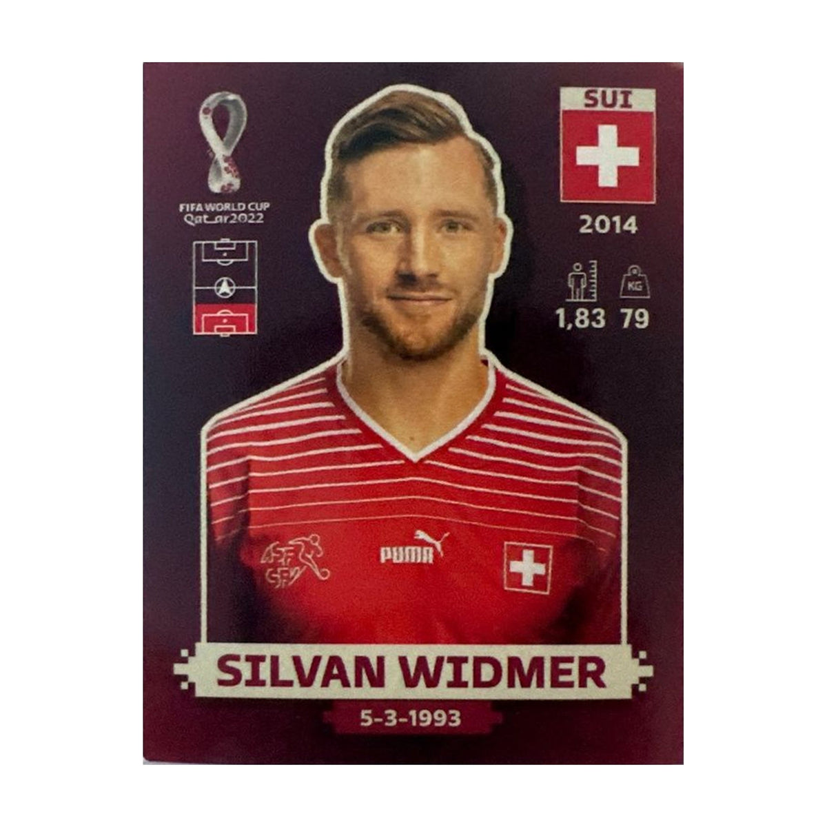 Panini FIFA WM 2022 Oryx - SUI 10 - Silvan Widmer – Vorderseite