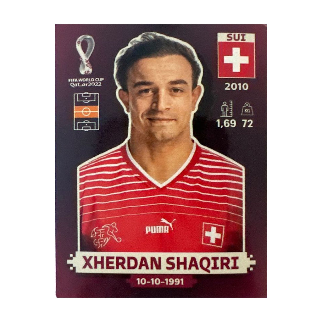 Panini FIFA WM 2022 Oryx - SUI 12 - Xherdan Shaqiri – Vorderseite