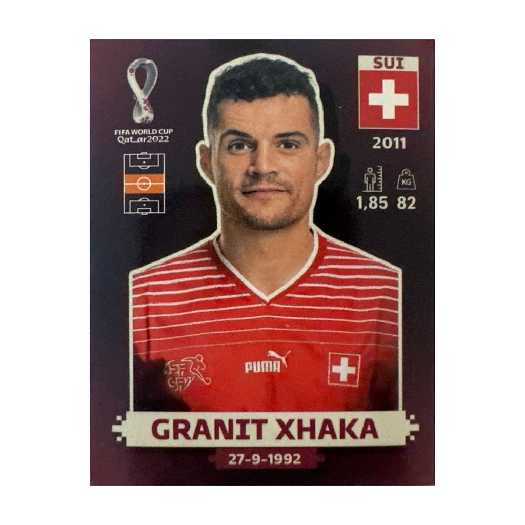 Panini FIFA WM 2022 Oryx - SUI 14 - Granit Xhaka – Vorderseite