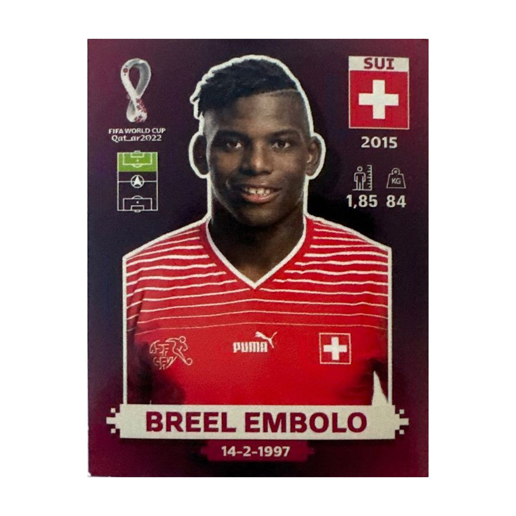 Panini FIFA WM 2022 Oryx - SUI 17 - Breel Embolo – Vorderseite