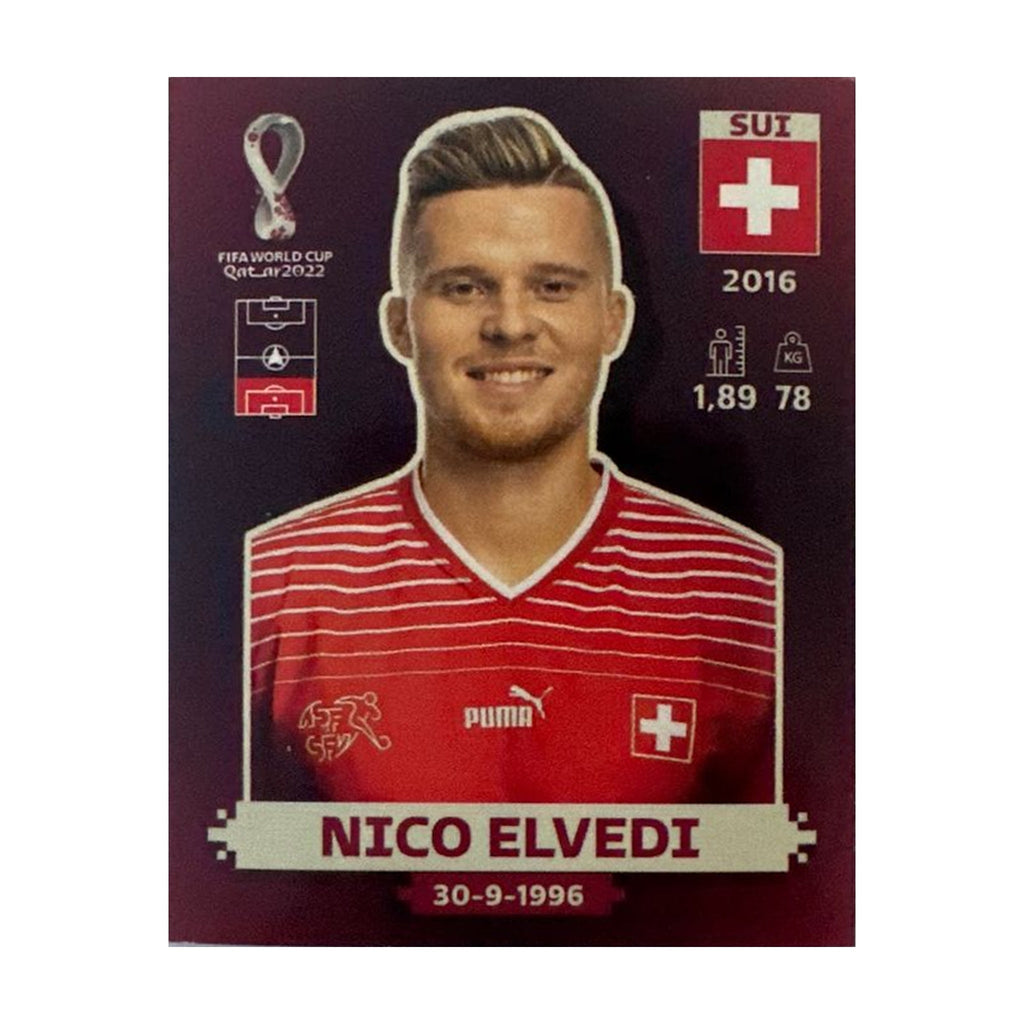 Panini FIFA WM 2022 Oryx - SUI 6 - Nico Elvedi – Vorderseite