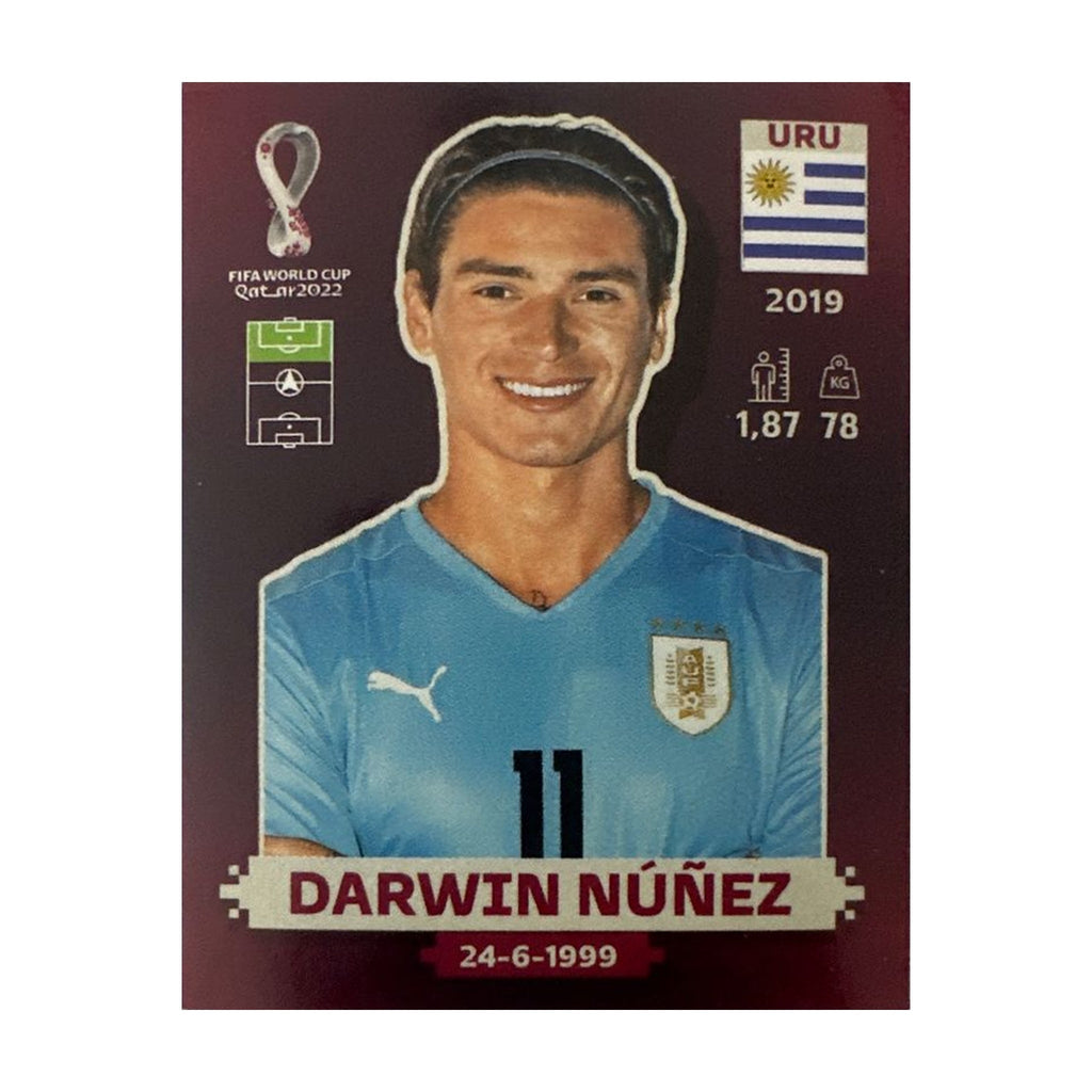 Panini FIFA WM 2022 Oryx - URU 18 - Darwin Núñez – Vorderseite