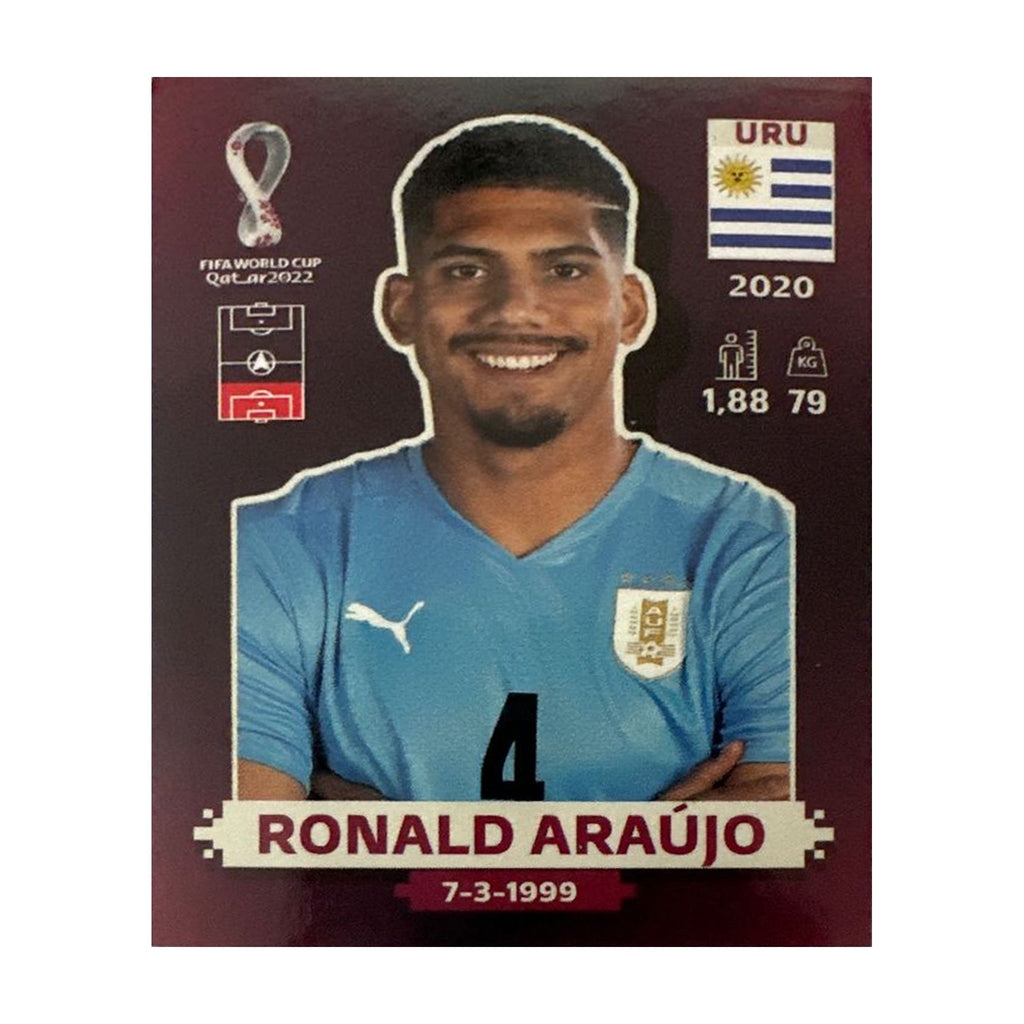 Panini FIFA WM 2022 Oryx - URU 5 - Ronald Araújo – Vorderseite