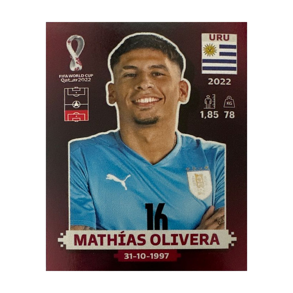 Panini FIFA WM 2022 Oryx - URU 9 - Mathías Olivera – Vorderseite